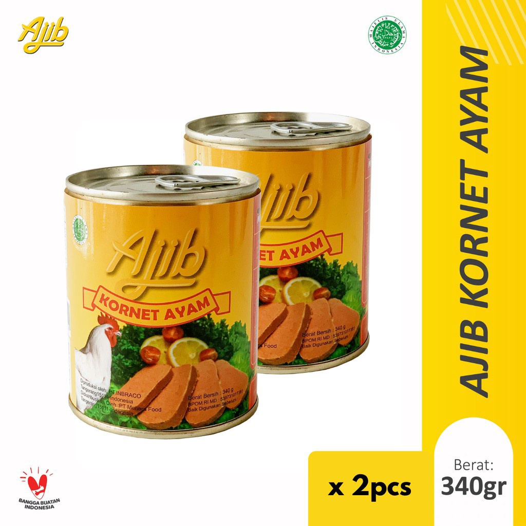 

Terbaru 1212 Ajib Kornet Daging Ayam 34gr Isi 2pcs grosir