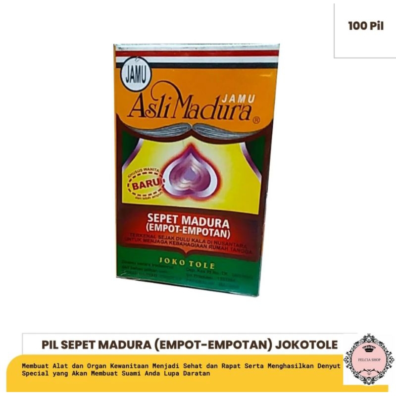 Jamu Empot Madura Isi 100 Pil Asli Madura