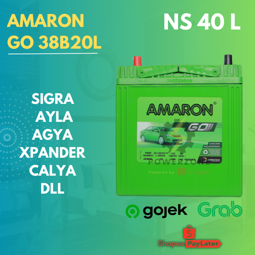 AKI MOBIL HONDA MOBILIO NS40ZL / 38B20L AMARON GO