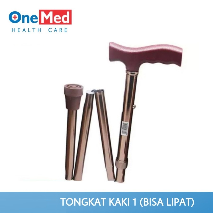 Tongkat Kaki Lipat / Alat B4NTU Jalan Tongkat Lipat Bronze