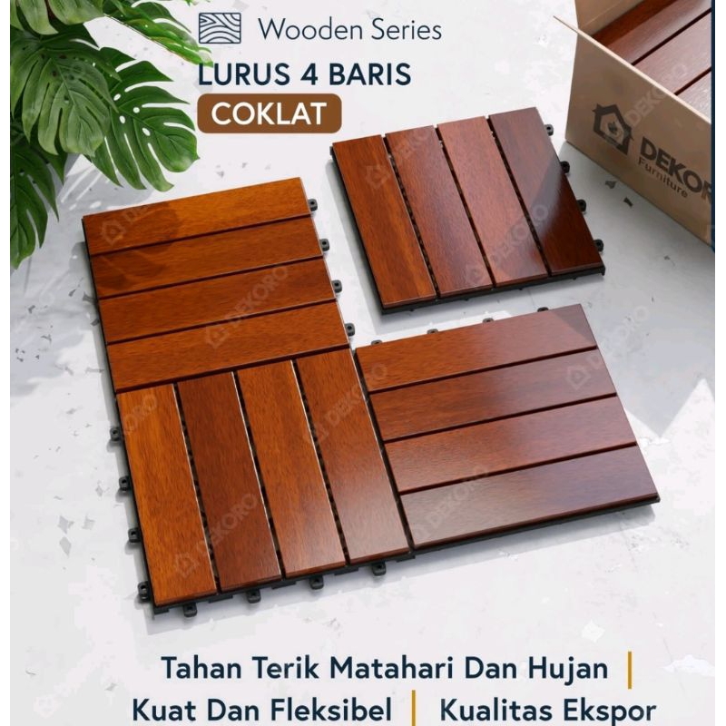 deking lantai kayu bengkirai lantai kayu aestetik deking 30x30