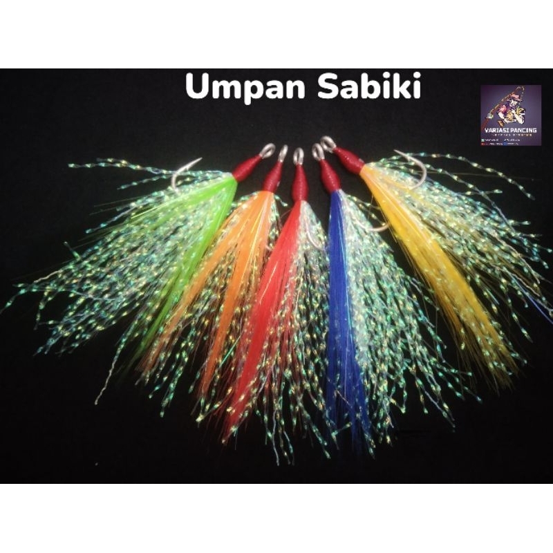 Umpan Pancing Sabiki/Umpan Casting/Umpan Jigging Bulu Mutiara