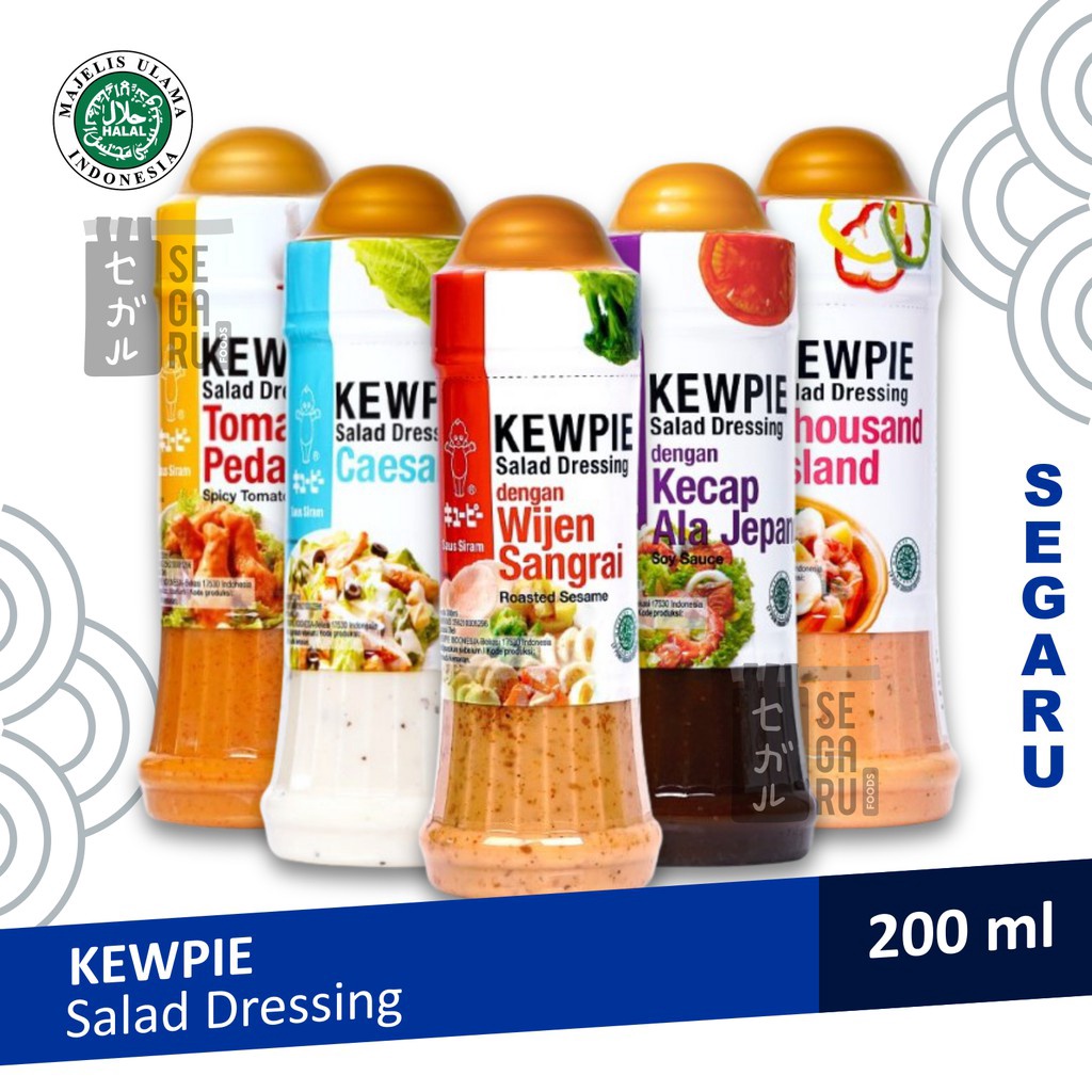 

Import Terbaik KEWPIE Salad Dressing Caesar Thousand Island Wijen Sangrai Tomat Pedas Kecap ala Jepang Botol serbuuu