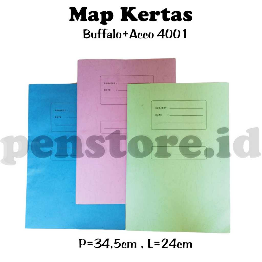 

Map Kertas Bufallo Acco / Stopmap Map Kertas Snail / Snail 4001 Folio Tebal