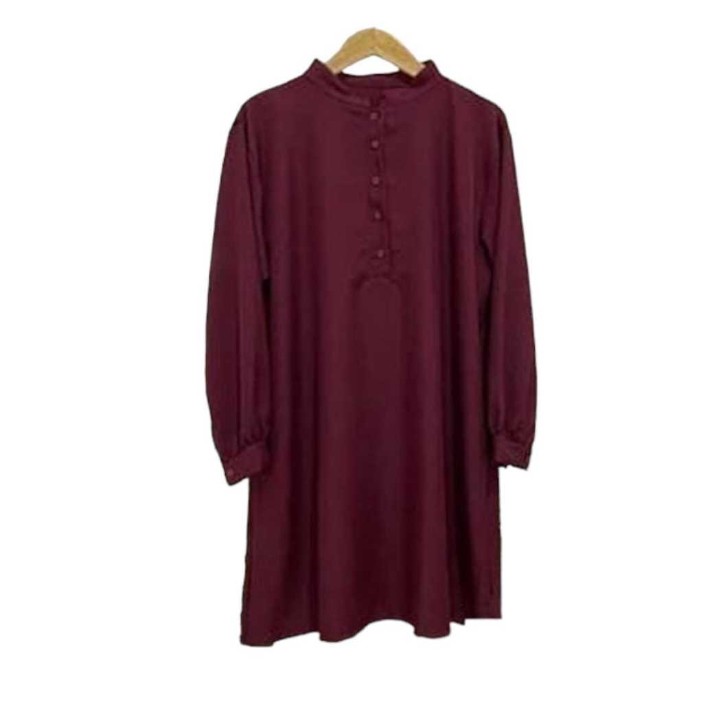 Tunik Wanita Belle / Tunik Polos / Tunik Big Size Kerah Shanghai