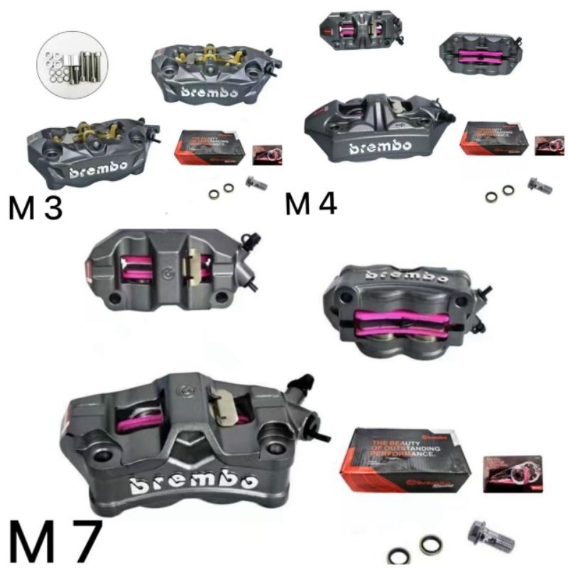 kaliper brembo caliper 4 piston merek brembo tipe m4 m432 m7 stylema import