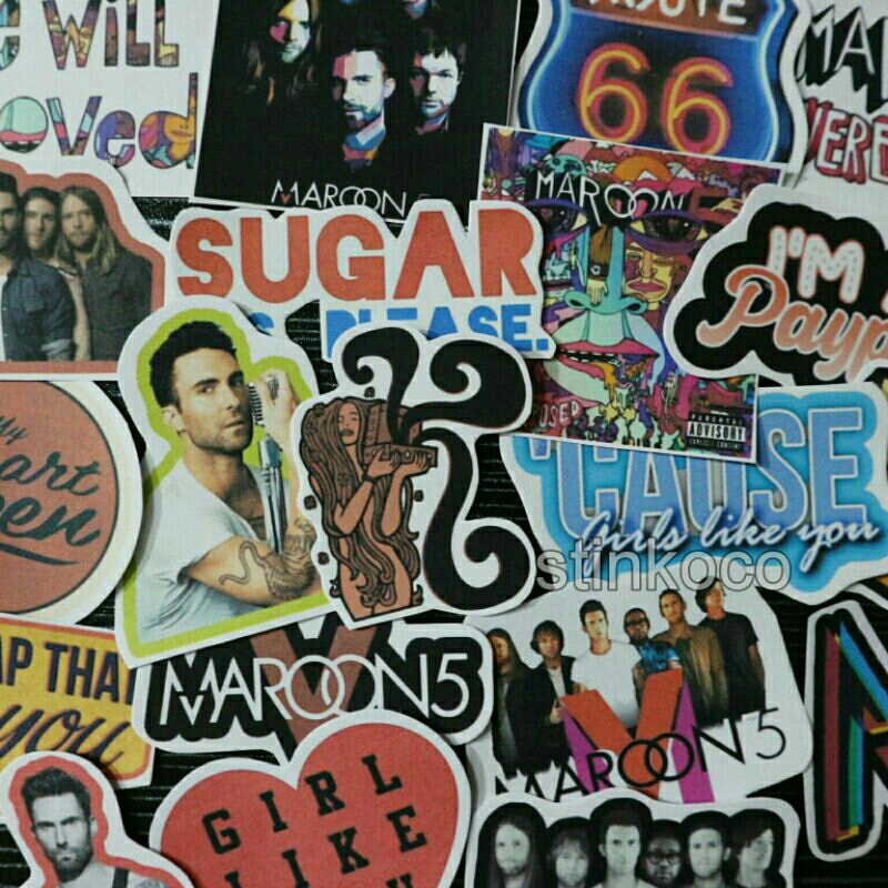 

[20PCS] STICKER MAROON 5 ISI 20 STICKER