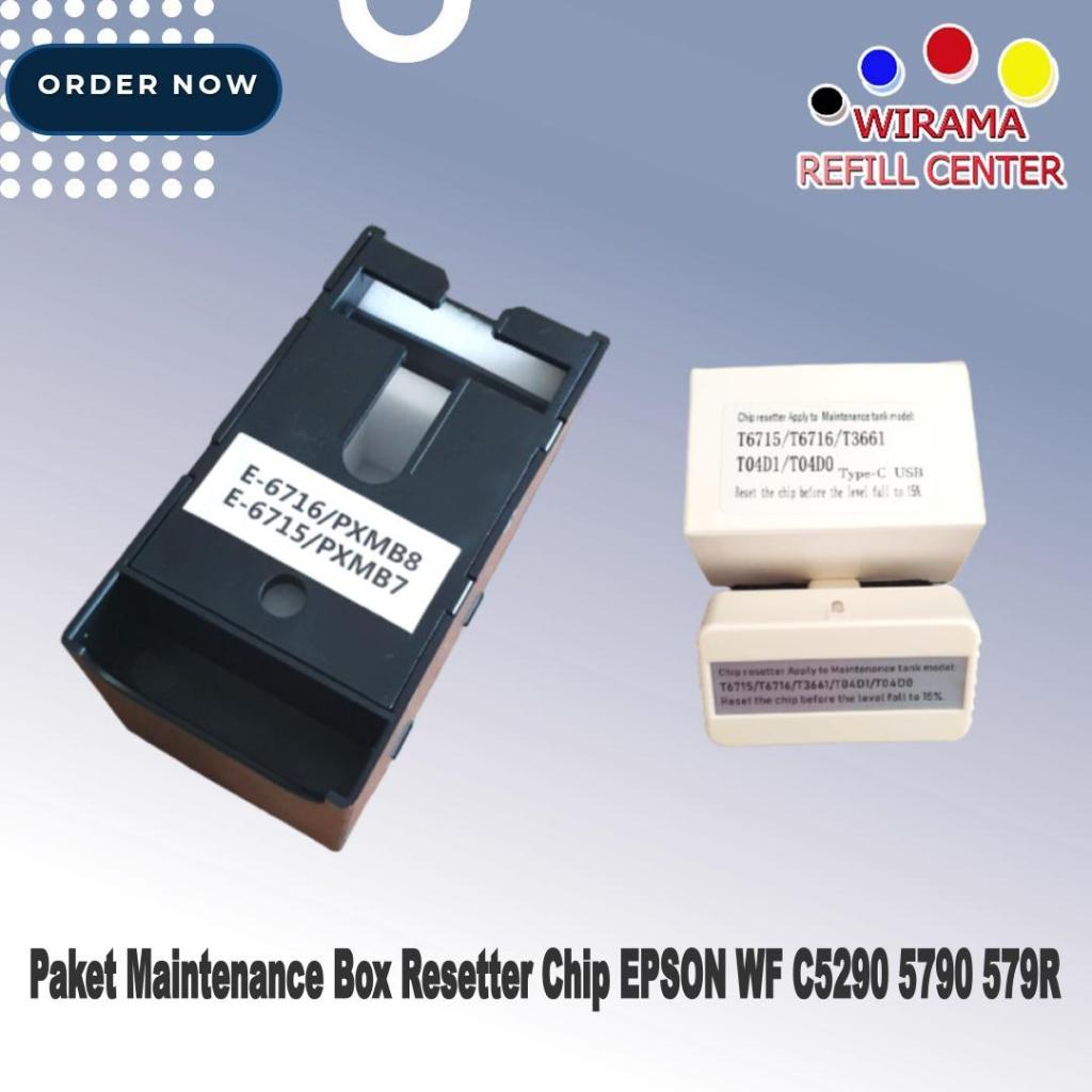 Paket Maintenance Box Resetter Chip EPSON WF C5290 5790 579R