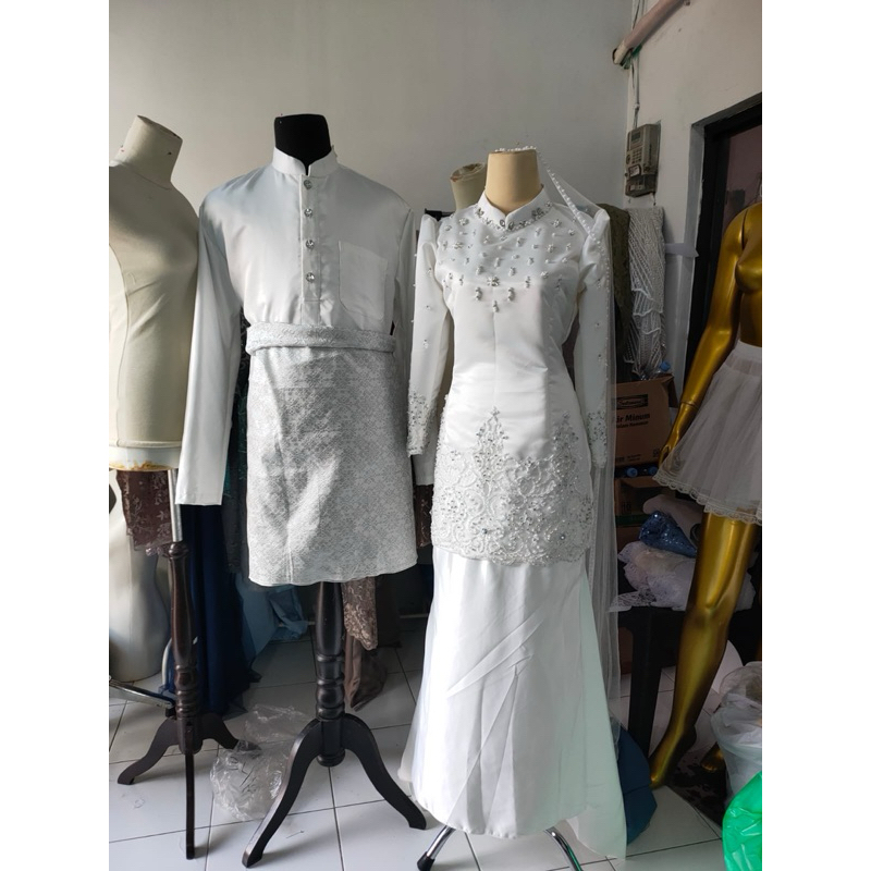 gaun pengantin muslimah Malaysia gaun walimah gaun akad wedding dress muslimah