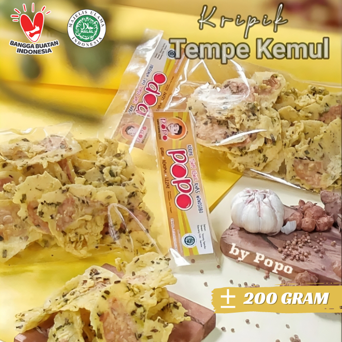 

Keripik Tempe Kemul Oleh oleh Khas Wonosobo Merk Popo 200gr