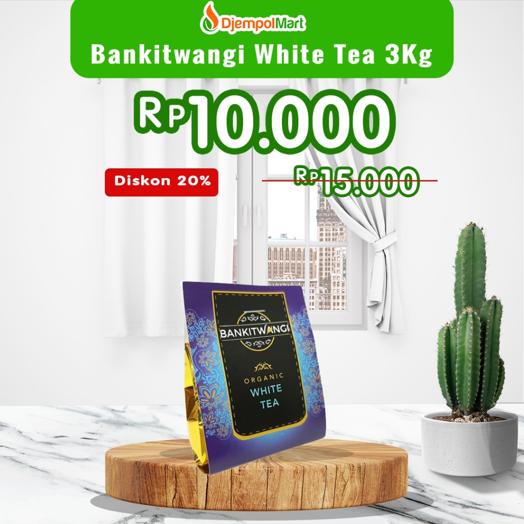 

Bankitwangi Organic White Tea 3gram - Teh Kemasan Sachet