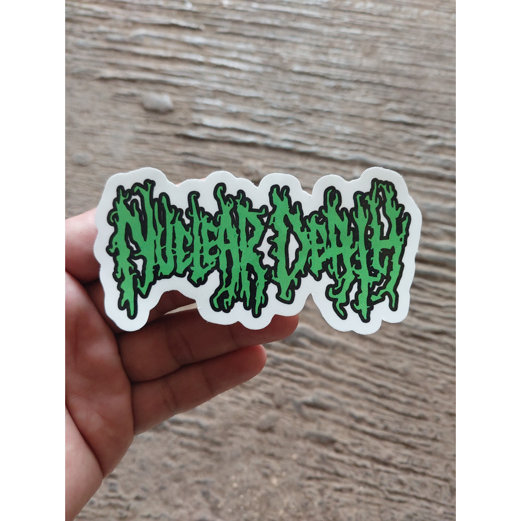 

Stiker NUCLEAR DEATH - Sticker Logo Death Metal - Stiker Cutting