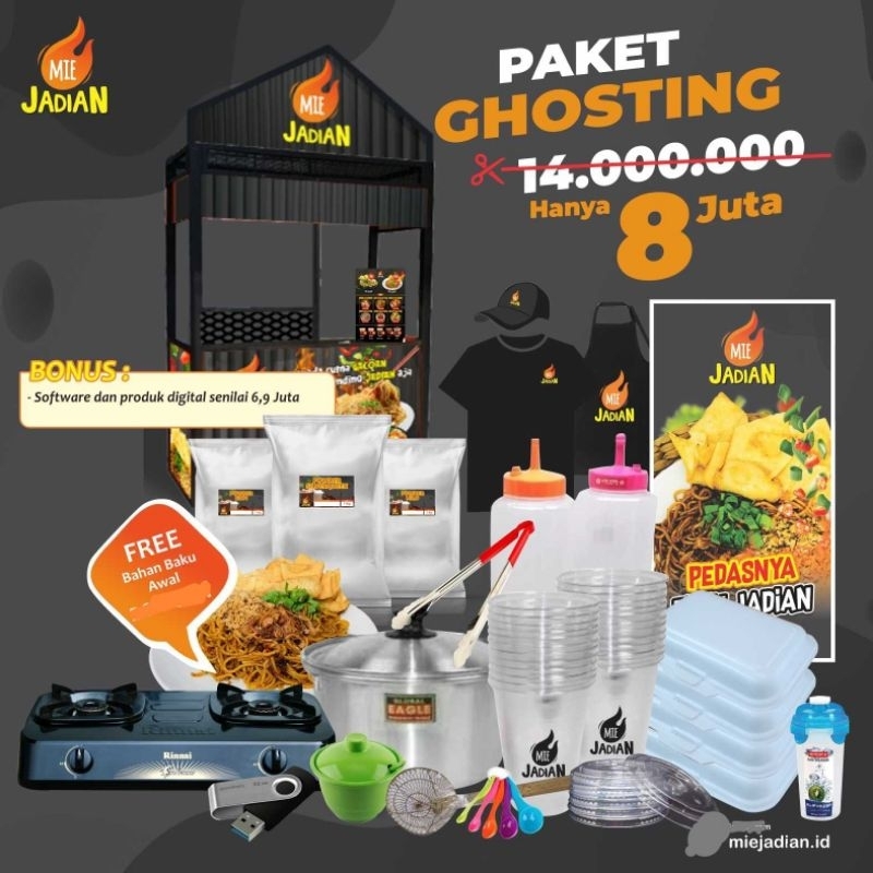 

usaha mie jadian terlaris paket ghosting