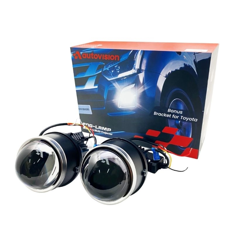FOGLAMP BILED AUTOVISION 3inch 75 Watt 3 warna