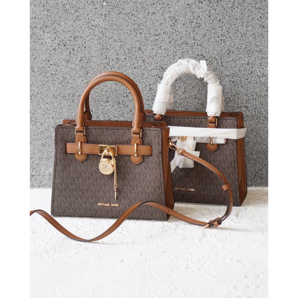 MK Hamilton Small Satchel Brown