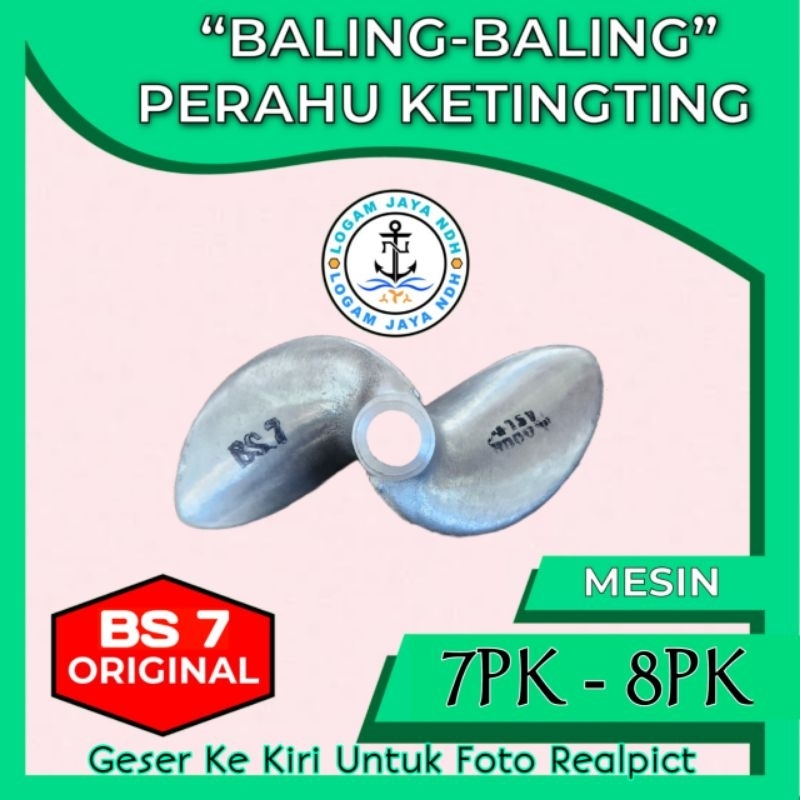 baling baling perahu / kipas perahu ketinting BS 7 mesin 7pk