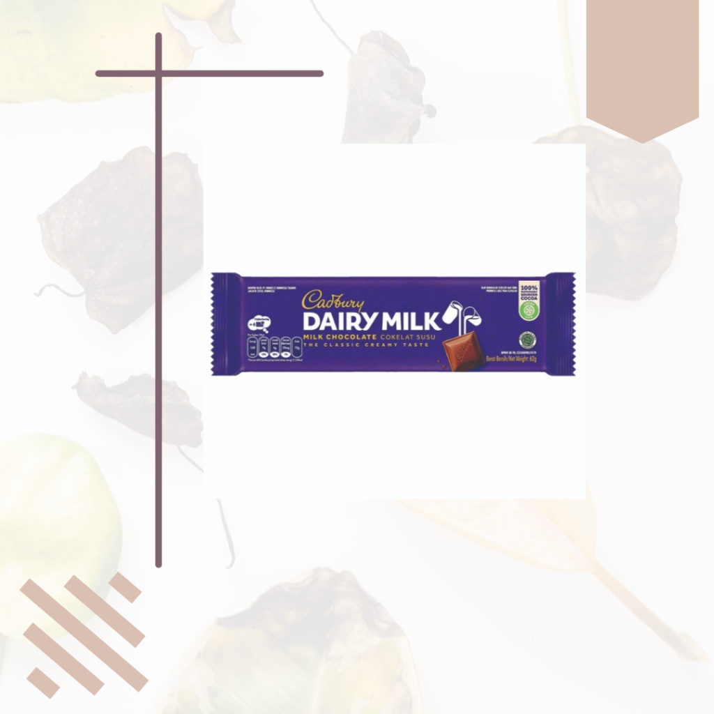 Coklat Cadbury Dairy Milk 62gram/ MILK CHOCOLATE / COKELAT SUSU