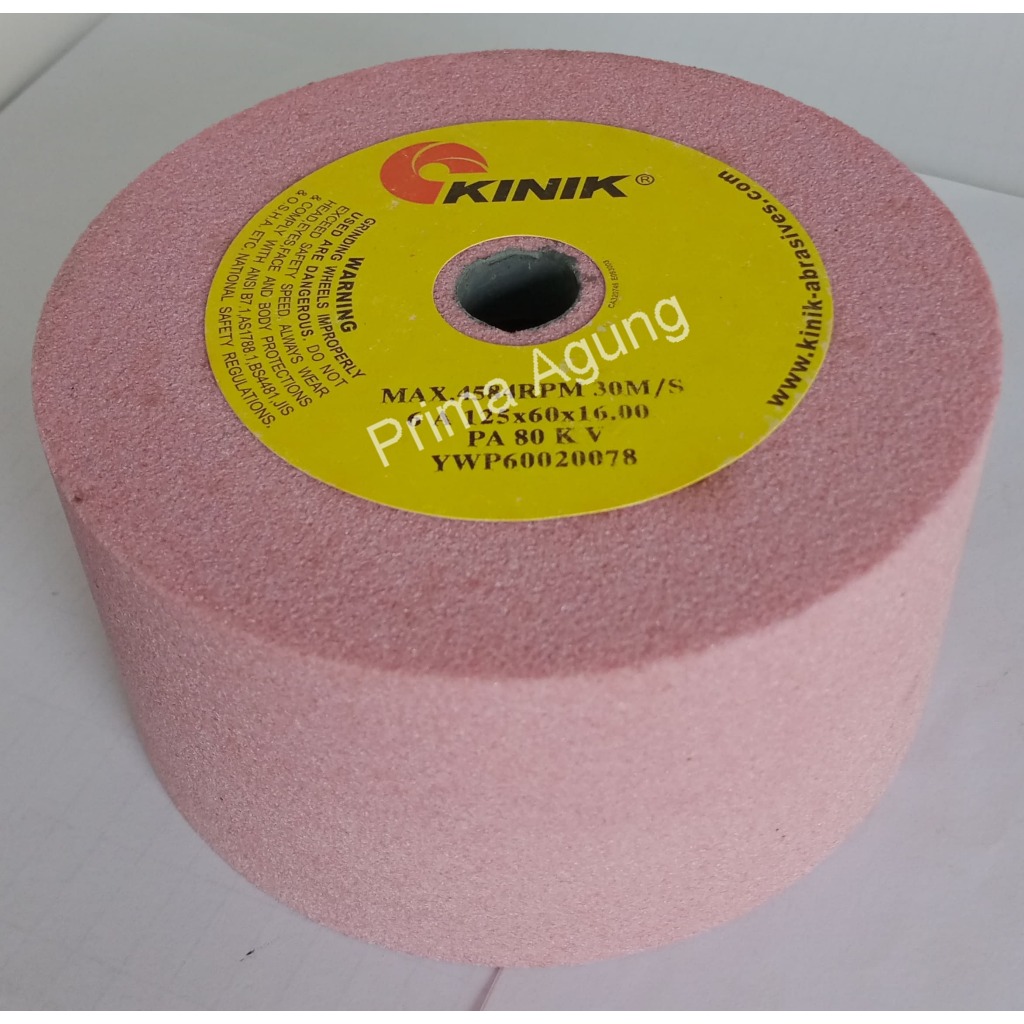 Batu Asah Samping Batu Gerinda Mangkok KINIK Pink size 125x60x16