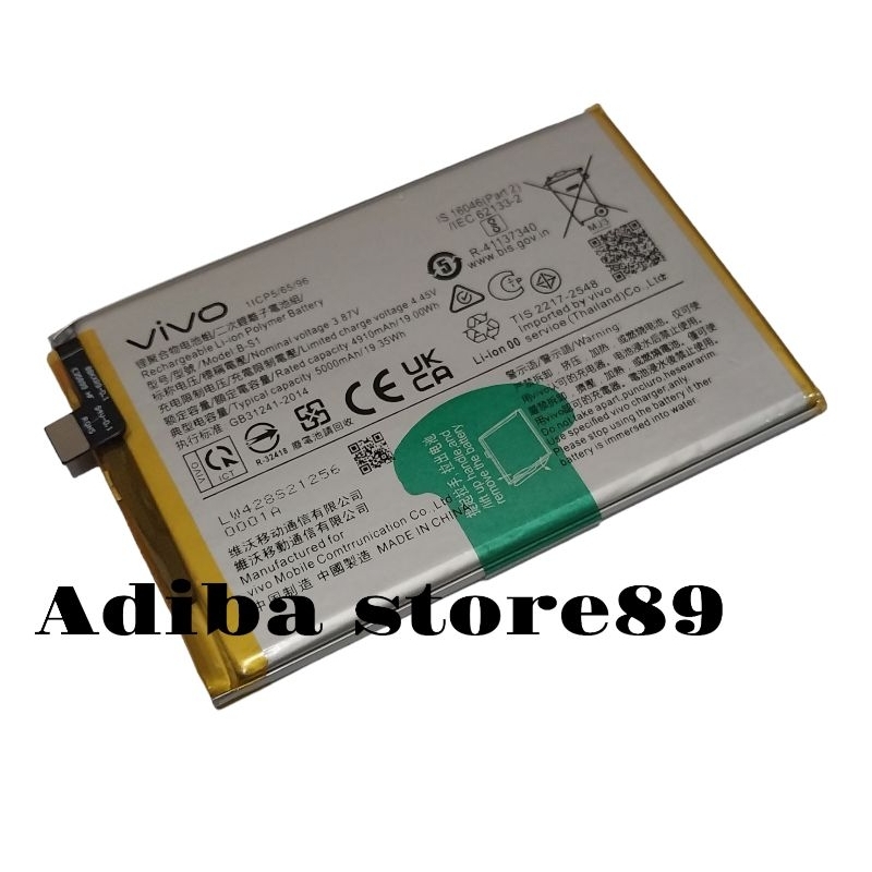Baterai Batre Vivo Y21 2021 Y21S Y21A Y33S Original Battery hp