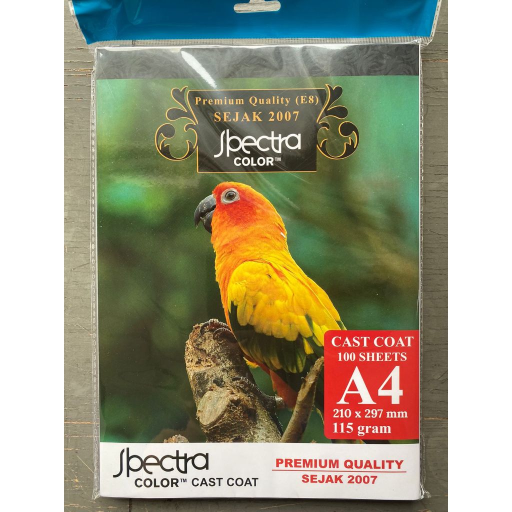 

SPECTRA Cast Coated Inkjet Paper Glossy A4 / 115 gsm ( 100 lembar )