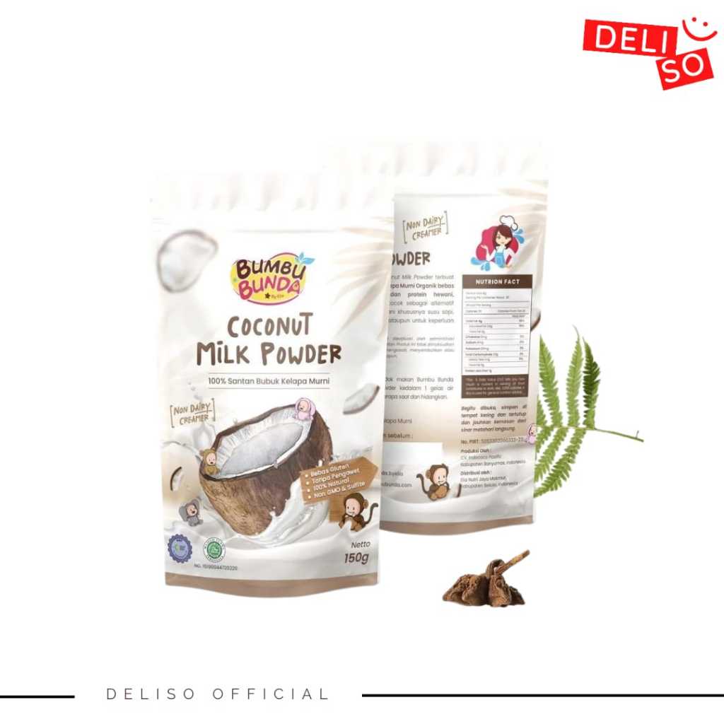 

Bumbu Bunda By Elia Coconut Milk Powder 150gr Santan MPASI