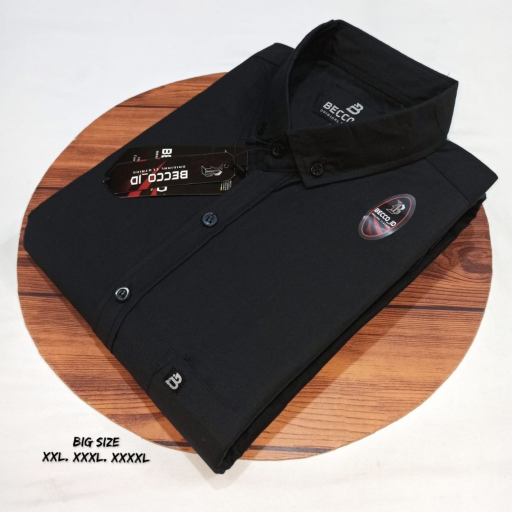 Kemeja Pria Polos Jumbo Lengan Pendek XXl XXXL XXXXL - Kemeja Pria Dewasa Jumbo Premium - Kemeja Pol