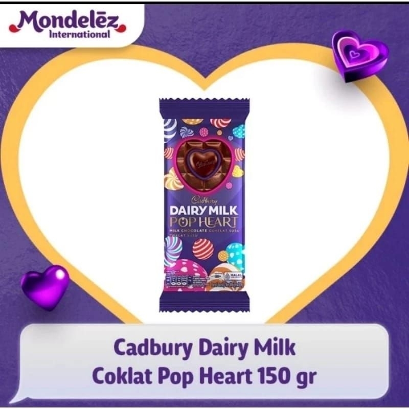 

Promo Coklat Cadbury Dairy Milk Coklat Pop Heart 150 gr