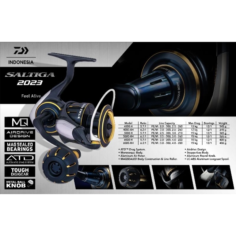 READY STOCK BITUNG Daiwa saltiga 5000h 6000h