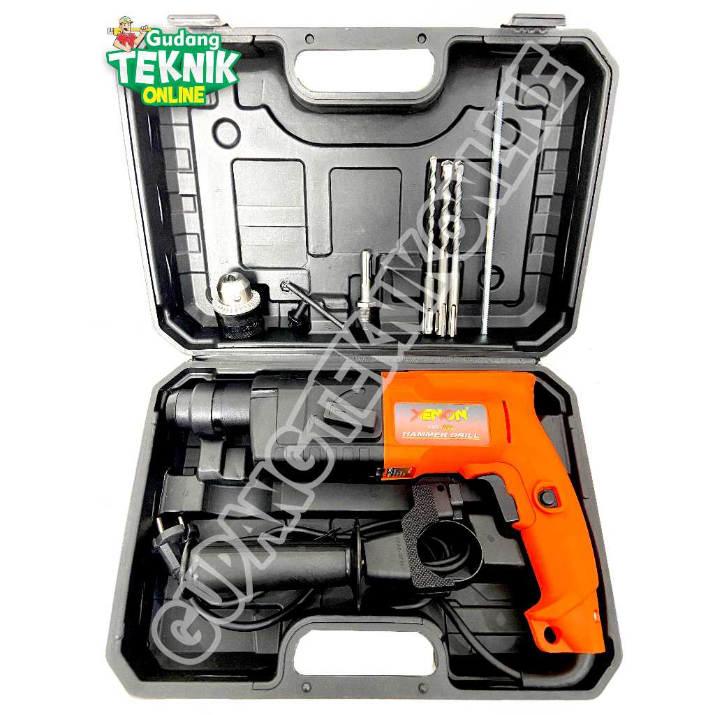 Mesin Rotary Hammer XENON X-HD500 2-20mm Mesin Bor Bobok Tembok Beton HD 500 Hammer Drill HD-500 XEN