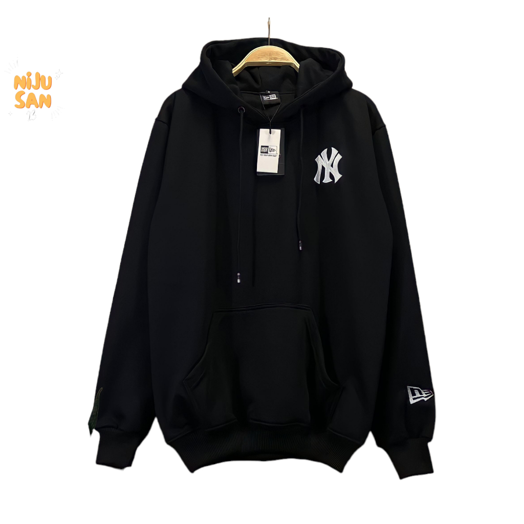Jaket Hoodie New Era x NY Yankees Bordir Premium Fulltag