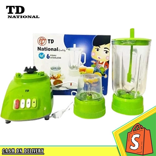 Blender Plastik National TD 3in1 T2GN 6 Mata Pisau/blender td national