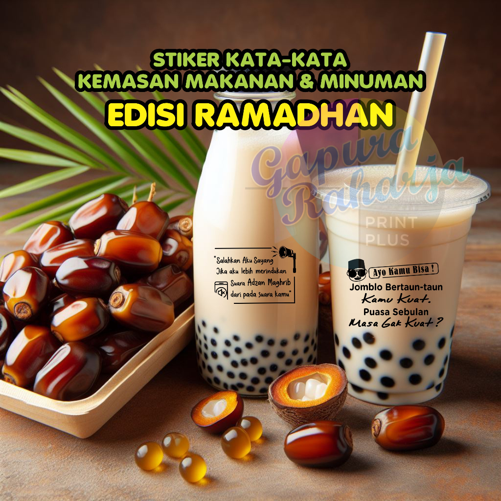 

Stiker Kata-kata Kemasan Minuman Edisi Ramadhan isi 120 pcs