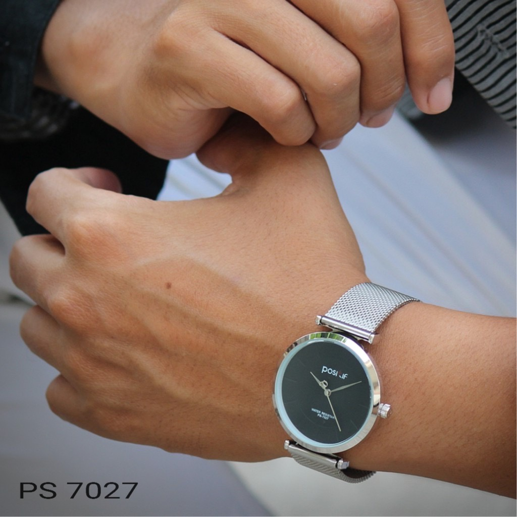 WTT Jam Tangan Pria POSITIF 7027 Sporty Rantai Pasir Jam Original