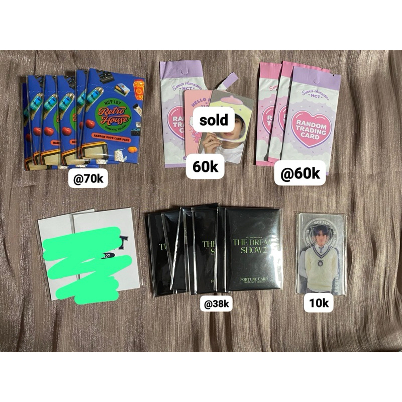 pc photocard nct official retro house sanrio trading card selca fortune card nct dream jaehyun jeno 