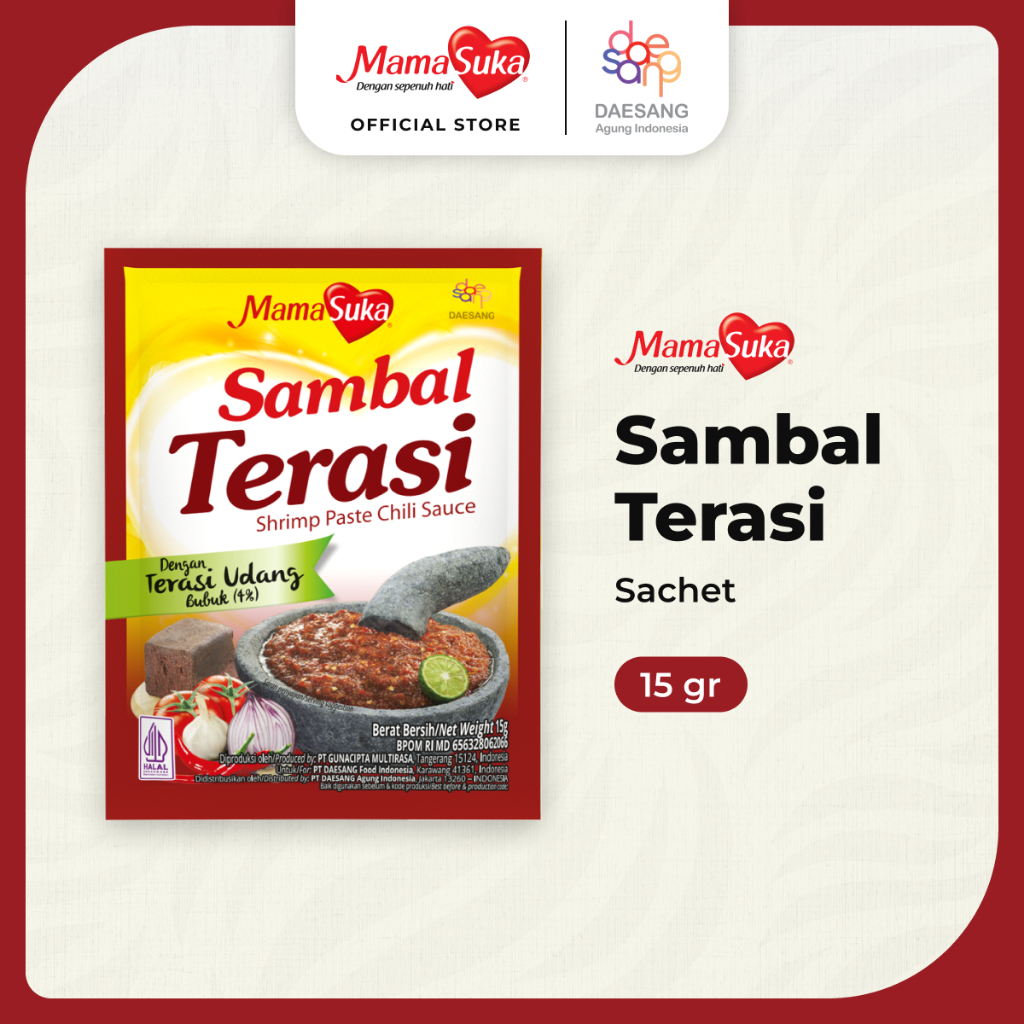 

MamaSuka - Sambal Terasi Sachet 15 gr