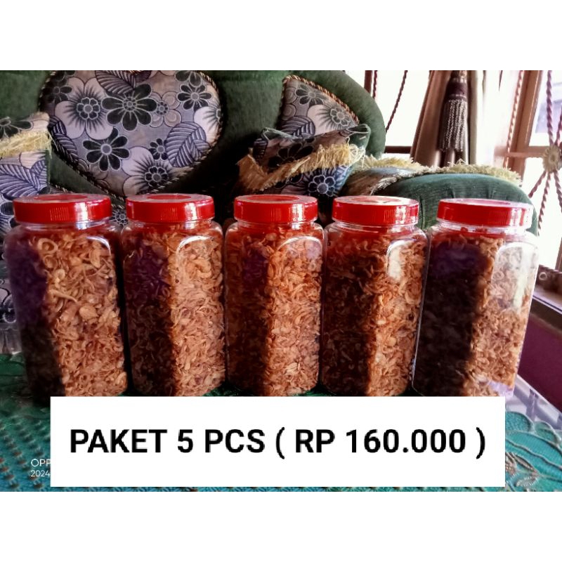 

Paket Bawang goreng Brebes Asli 5 pcs