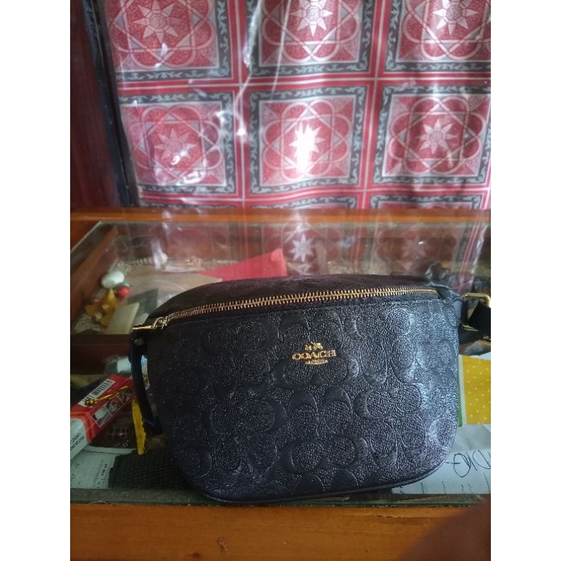 preloved waistbag ala coach black