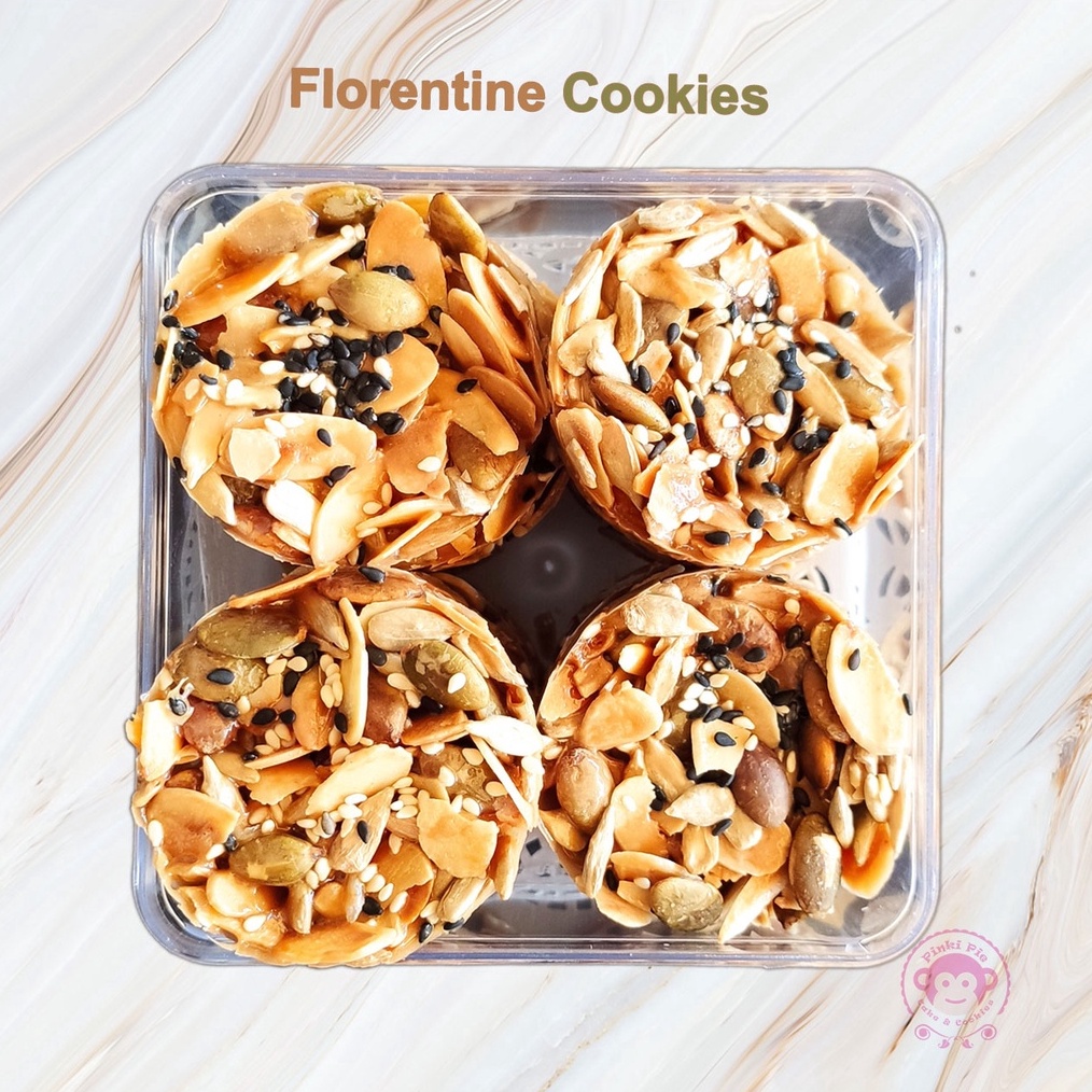 

1212 Flash Sale Florentine Cookies Crispy Mixed Nuts Florenta Kue Kering Premium Toples 3 gr