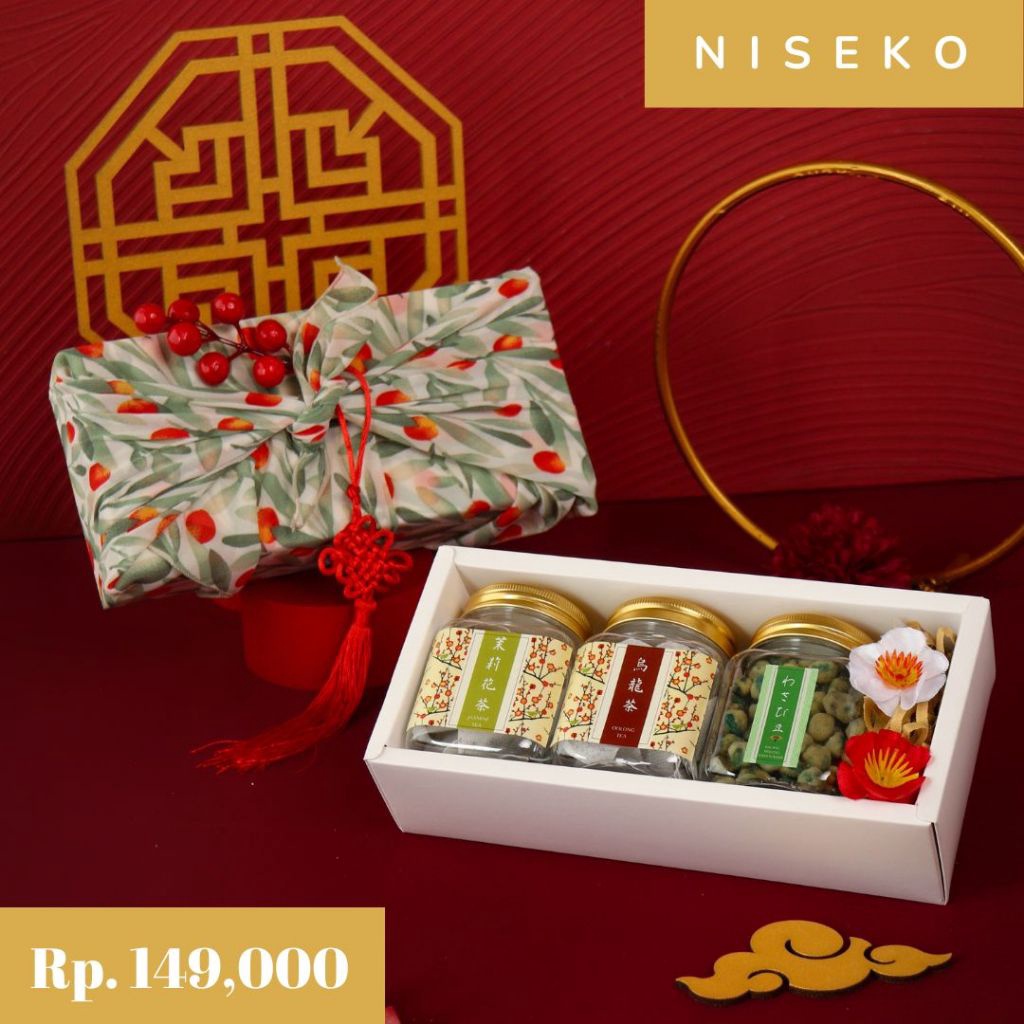 

Grosir Japanese Tea Trail mix set NISEKO Hojicha Genmaicha Nuts Walnut Almond Cashew Cranberry Natal Gift Kado Wedding Lebaran Idul Fitri Ramadan Ramadahn Eid Christmas Mothers Day CNY Hamper Imlek Chinese New Year Hampers Parcel Parsel