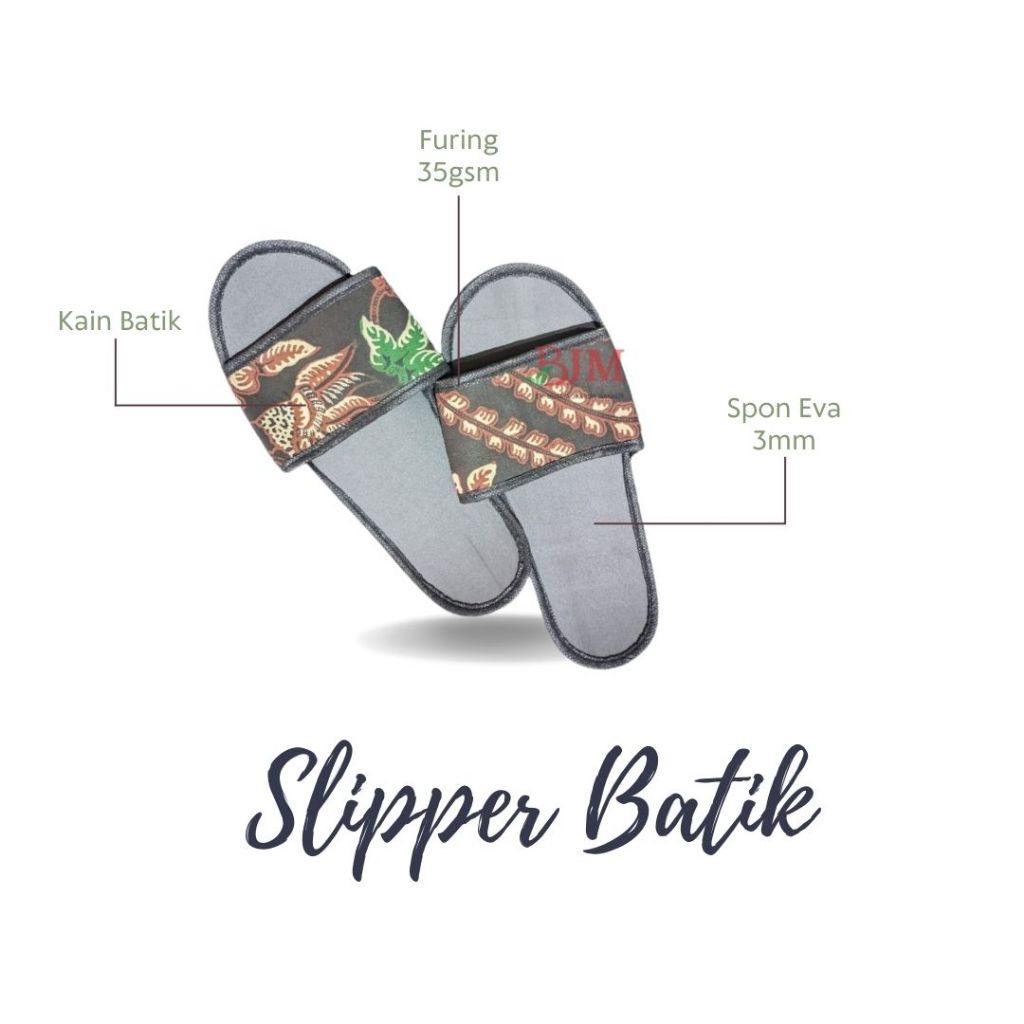 Sandal Souvenir Slipper Hotel Sendal Dalam Rumah Atasan Motif Batik Random Viral Murah Langsung Pabr