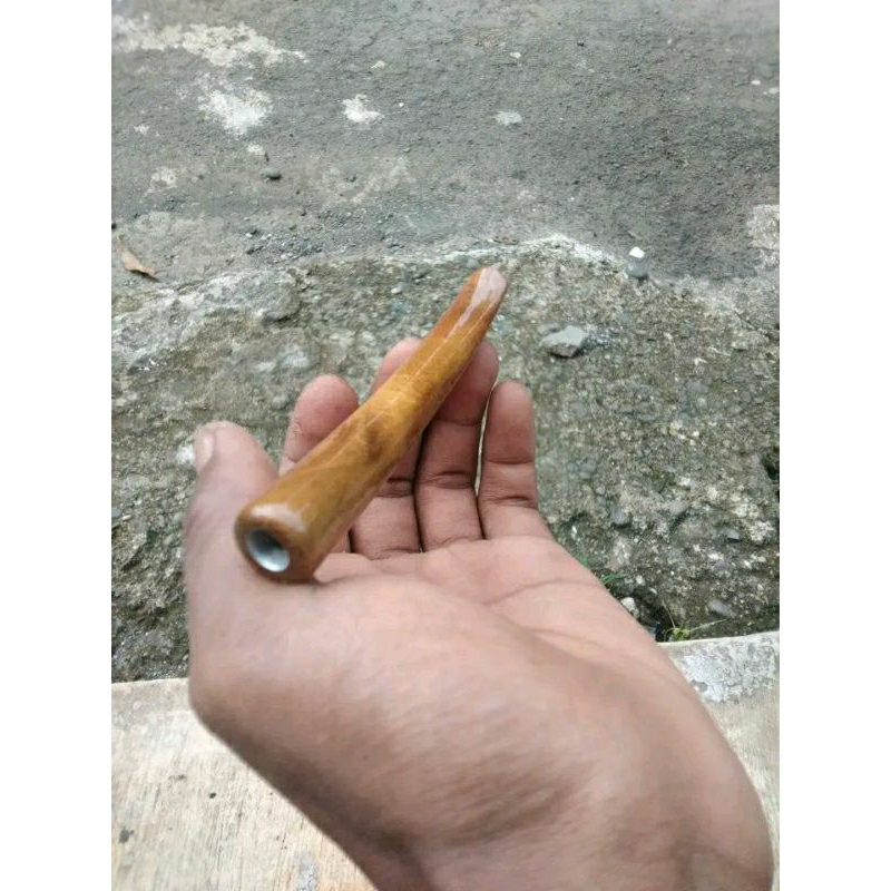 pipa once kayu jati,,,,, berukuran 10 cm,,,,, berbentuk lengkungan,,,, dengan lubang multi,,,,,