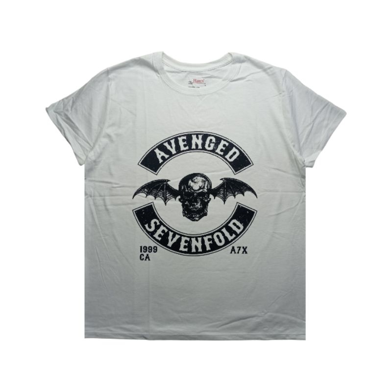 KAOS BAND ORIGINAL AVENGED SEVENFOLD MOTO SEAL OFFICIAL MUSIC MERCHANDISE ROCKOFF T-SHIRT A7X