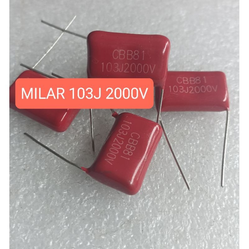 KAPASITOR MILAR 103J 2000V MYLAR 103 J 2000VOLT 2000 VOLT 103J