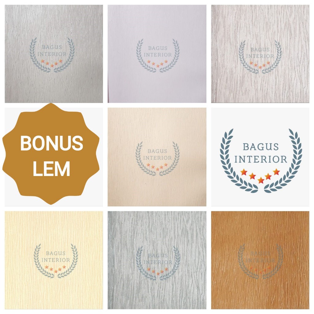 WALLPAPER DINDING POLOS SERAT / WALLPAPER DINDING VINYL POLOS BERRSERAT