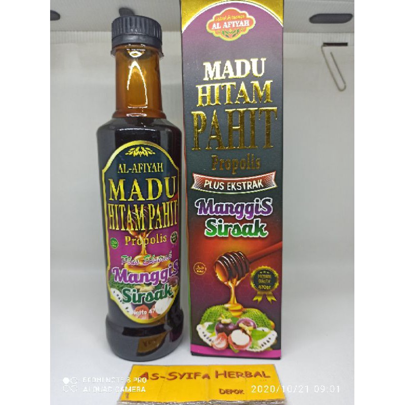 

Original Madu Hitam Pahit Plus Kulit Manggis dan Sirsak buruan