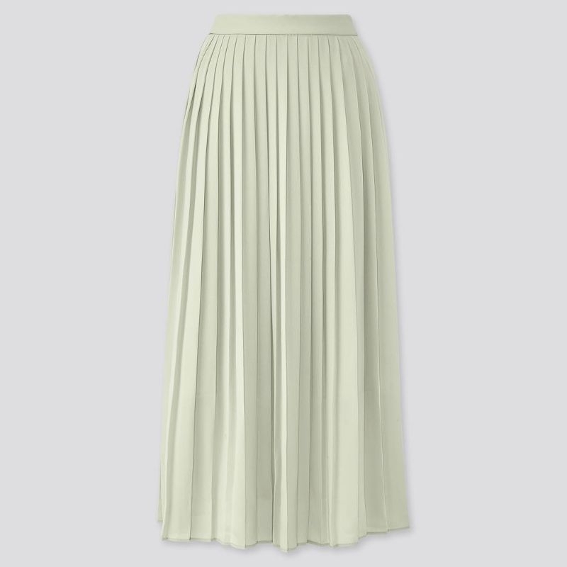 Uniqlo Mint Pleated Skirt