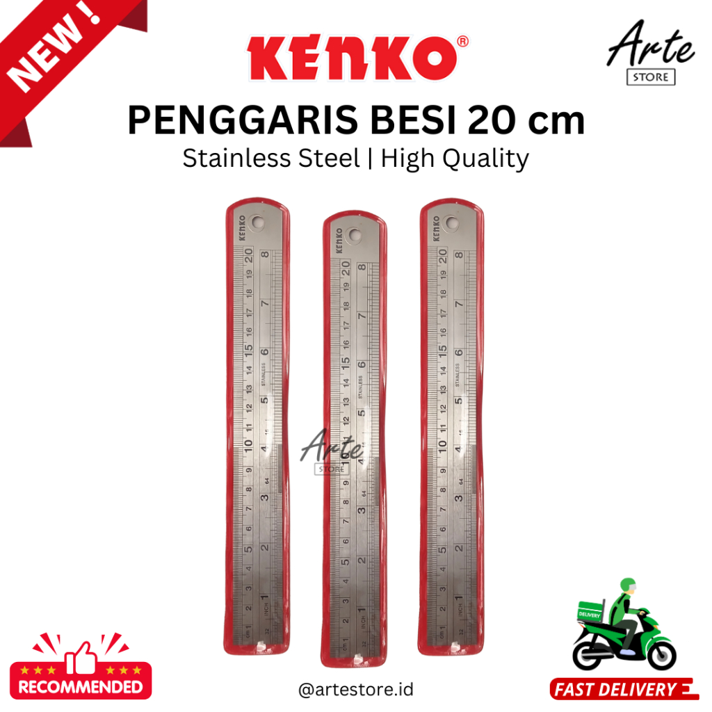 

Penggaris Besi 20 cm - Stainless Steel Ruler