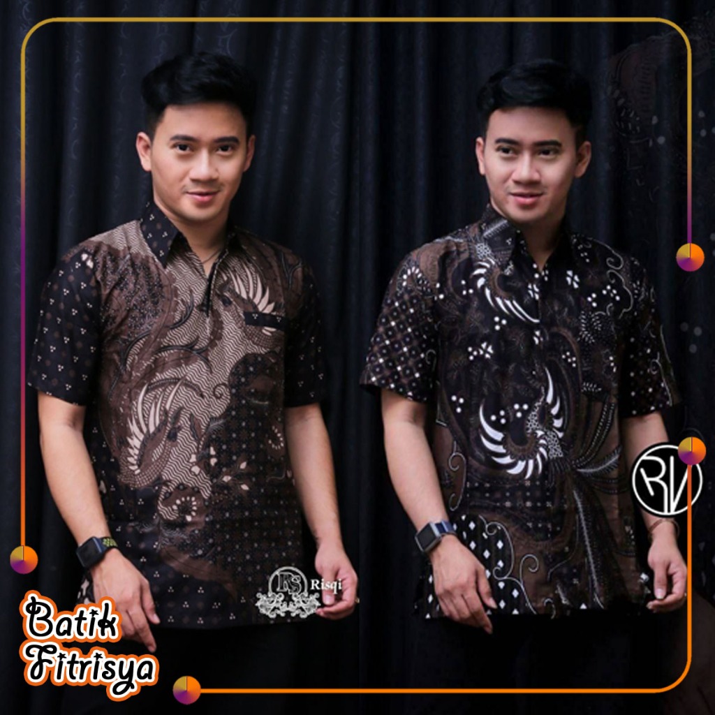 Hem Batik Polimikro - Motif Naga Hitam Liong
