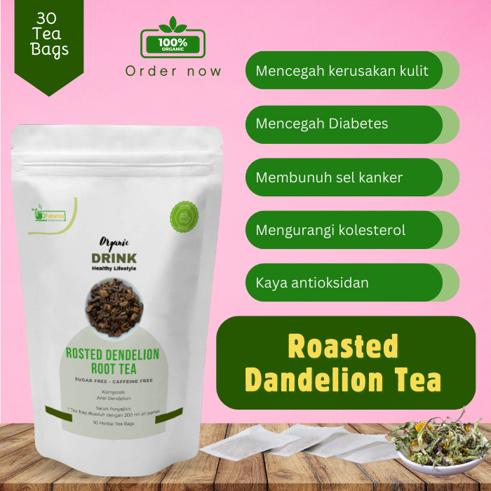 

Roasted Dandelion Root Tea - Teh celup akar Dandelion - Variant isi 10/20/30 bags