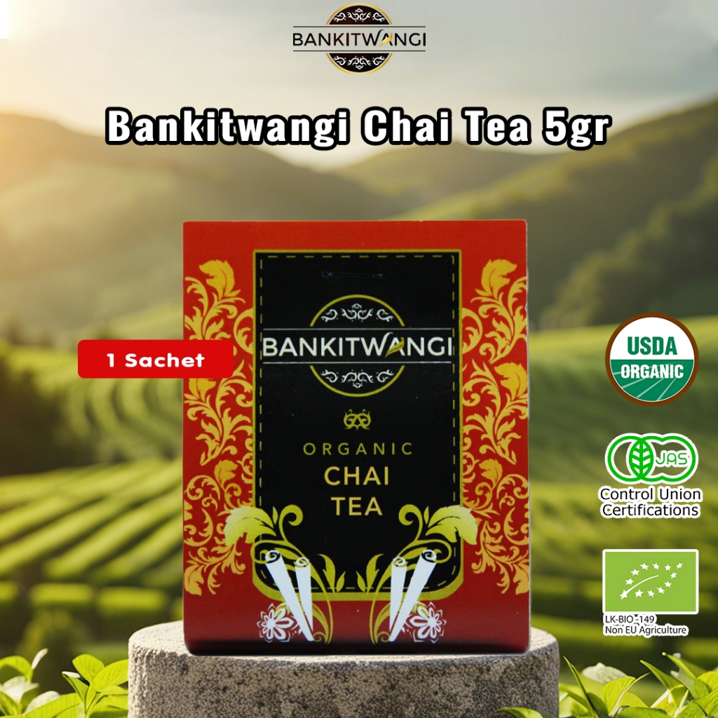 

Bankitwangi Organic Chai Tea 3gr | Teh Organik Sleeve - Kemasan Sachet